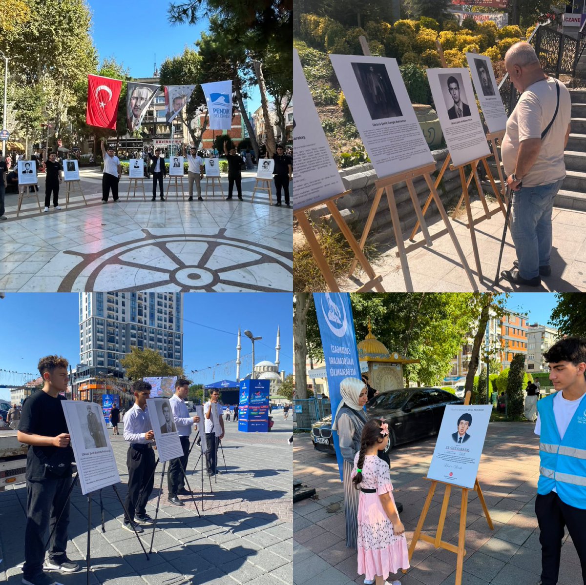 istanbulocak's tweet photo. Ülkü Ocakları İstanbul İl Başkanlığı olarak, 12 Eylül’de şehadete yürüyen ülkücü şehitlerimizi rahmet, minnet ve saygıyla yâd ediyoruz.

Şehitlerimizi anmak ve aziz hatıralarını yaşatmak amacıyla tüm ilçelerimizde eş zamanlı olarak resim sergileri düzenlenmiş, lokma ve lokum ikramında bulunulmuştur.

Aziz ruhları şad, mekânları cennet olsun. 🇹🇷