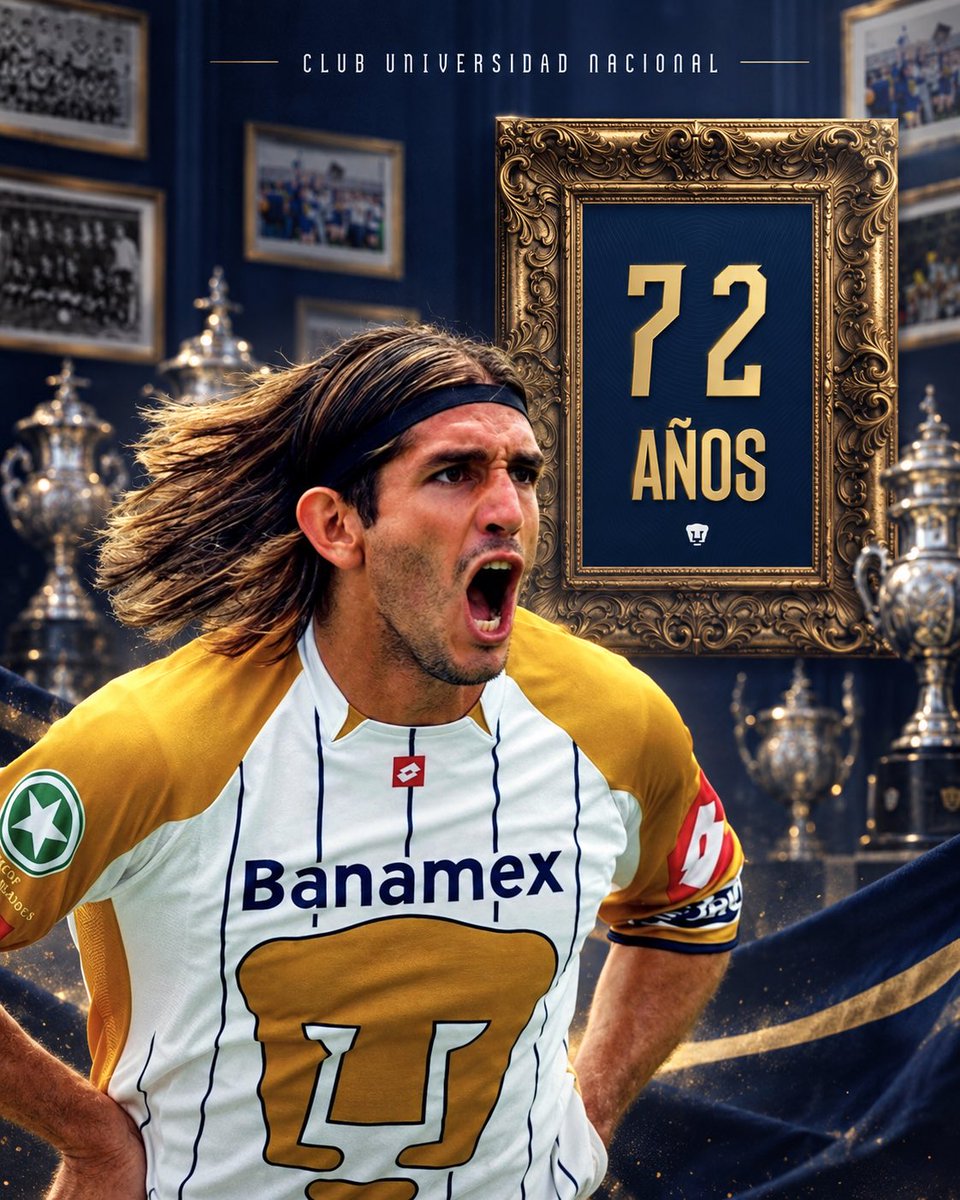 BrunoMarioni's tweet photo. Pumas: 72 años de historia, identidad y grandeza.

Orgulloso de haber vestido esta camiseta y ser parte de una institución que representa garra, carácter y formación.

Feliz aniversario, Universidad. Siempre será un honor ser parte de tu historia. 🐾💙💛

#Pumas #GoyaUniversidad https://t.co/6uvF93Rraj