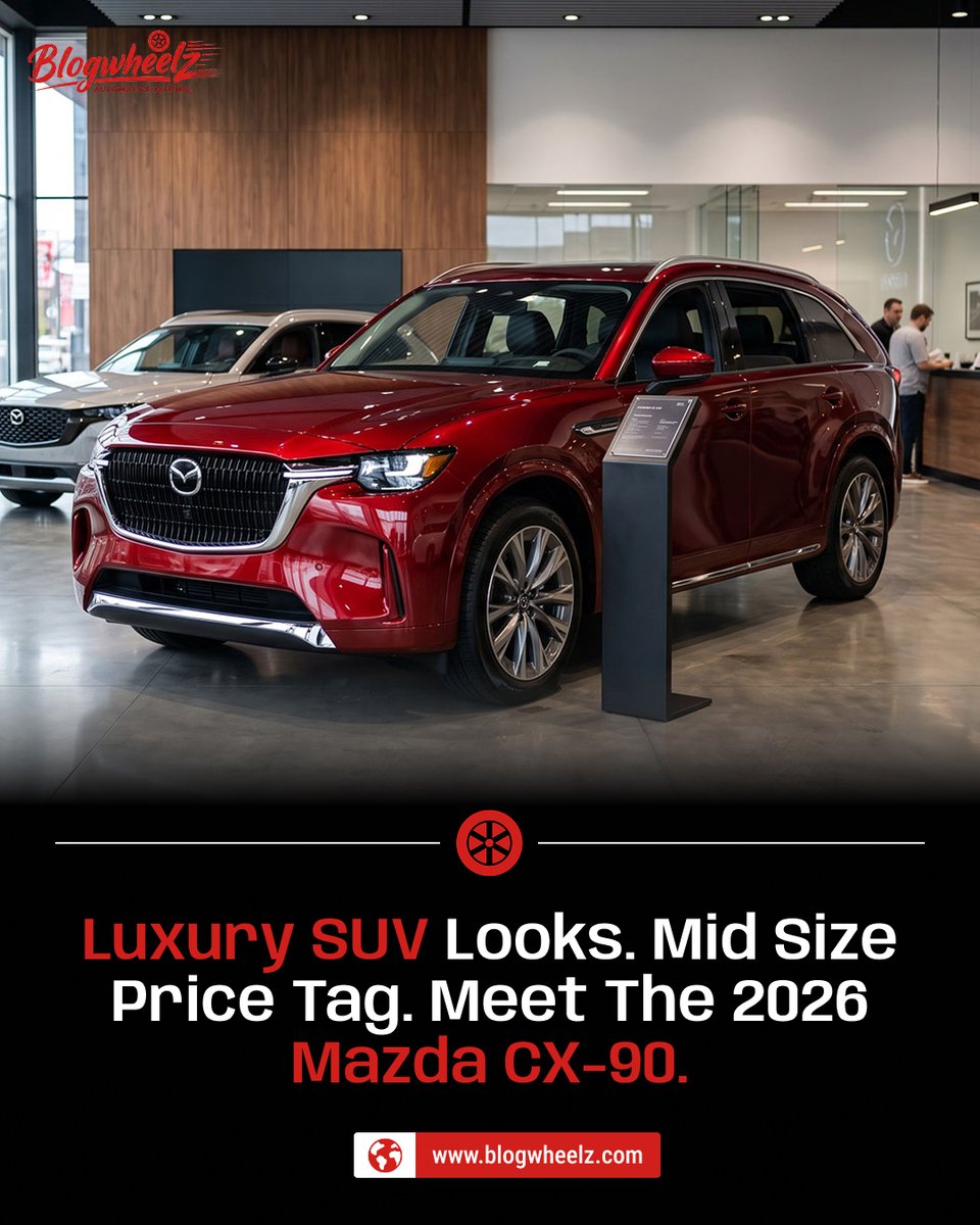 AngelinaCaf6's tweet photo. 2026 Mazda CX-90 Review: Premium Japanese engineering at a mid-size price. Refined craftsmanship, strong performance, and upscale design make this SUV a compelling luxury alternative. https://t.co/eqKwIoV8pe