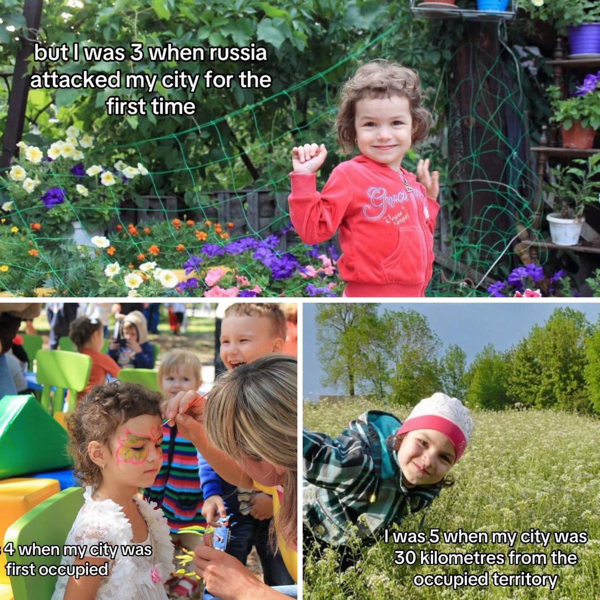 victoriaslog's tweet photo. The story of Katya from Bakhmut, Donetsk region:

▪️ She was 3 when Russia first attacked her city
▪️ She was 4 when her city was occupied for the first time
▪️ She was 11 when she was forced to flee her home
▪️ She was 11 when Russia destroyed her home
▪️ She was 11 when Russia destroyed her city completely
▪️ Now she’s 15, still living through constant explosions and forced to study online because of them

Katya has spent almost her entire life living with Russia’s war. She will never forgive russians for stealing her peace, her home, and her childhood.