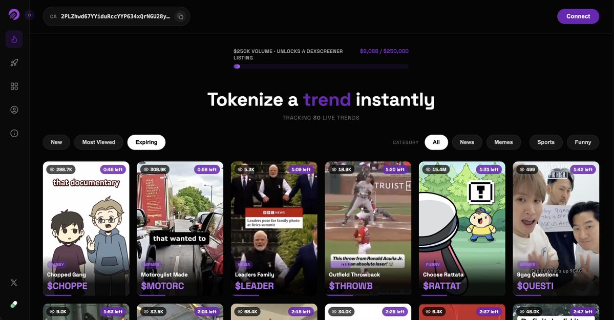 Trenderdotlive's tweet photo. Using https://t.co/x1e72ylmFA, the opportunities are endless. 

Constant rotation of new content to create a token that's based on news, memes, sport events that are slowly becoming a trend. 

All you got to do is make sure to be the first one to grab it.

$TREND https://t.co/MhkIBRdIu5
