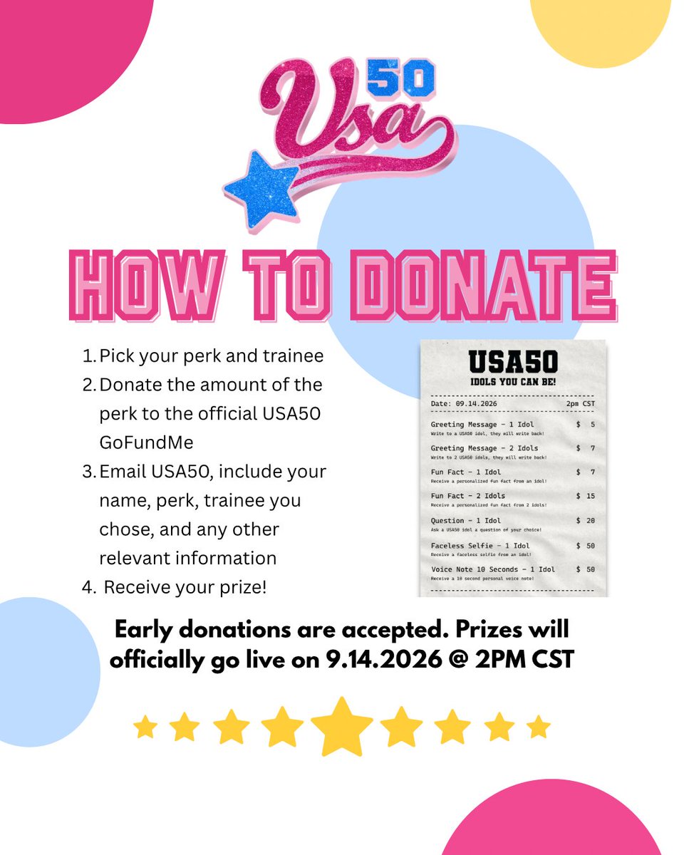 USA50Official's tweet photo. 【 CROWDFUNDING CALL 】
-`♡´- ============== -`♡´-
USA50’s FIRST crowdfunding event will be made live September 14th! With prizes to win and support to give, check out how you can donate and support the USA50 project!
#usa50 #kaigaiidol #海外アイドル #アイドル #jpopidol
🩷🩵🩶 https://t.co/rIz9wIFjD8