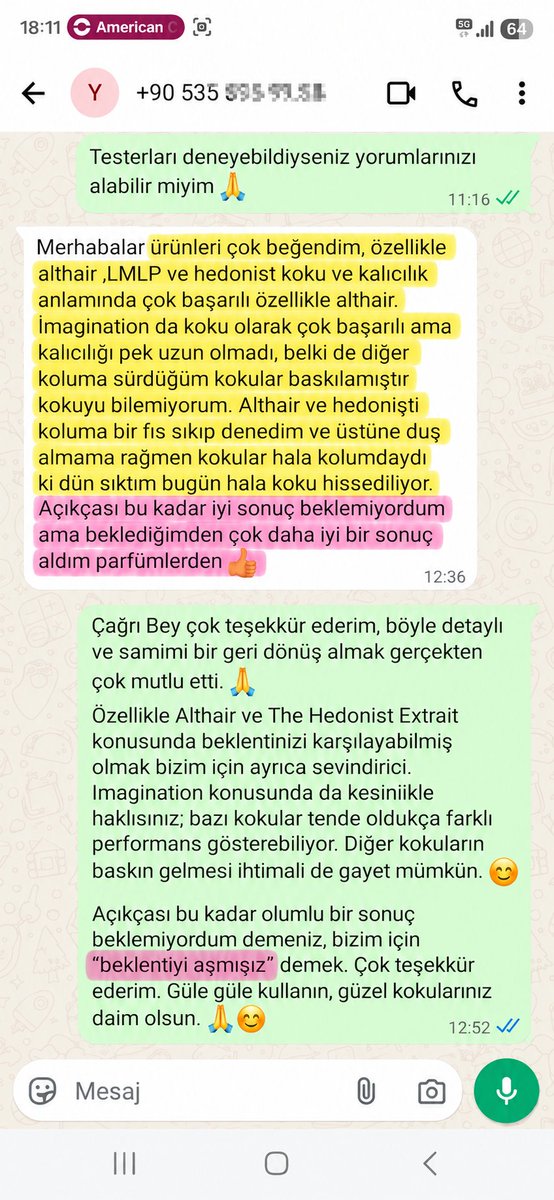 Mart_icanitin's tweet photo. Bir parfümü anlatmak kolay.

Asıl güzel olan, onu deneyen kişinin ne söylediğini duymak.

Son dönemde gelen birkaç mesajı, yorumsuz şekilde bırakıyorum. 👇 https://t.co/vZClR3U9dp
