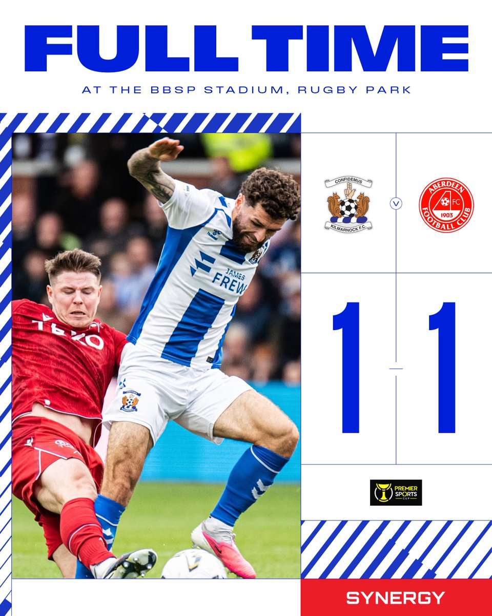 KilmarnockFC's tweet photo. We head to extra-time. https://t.co/erxIlaBu78