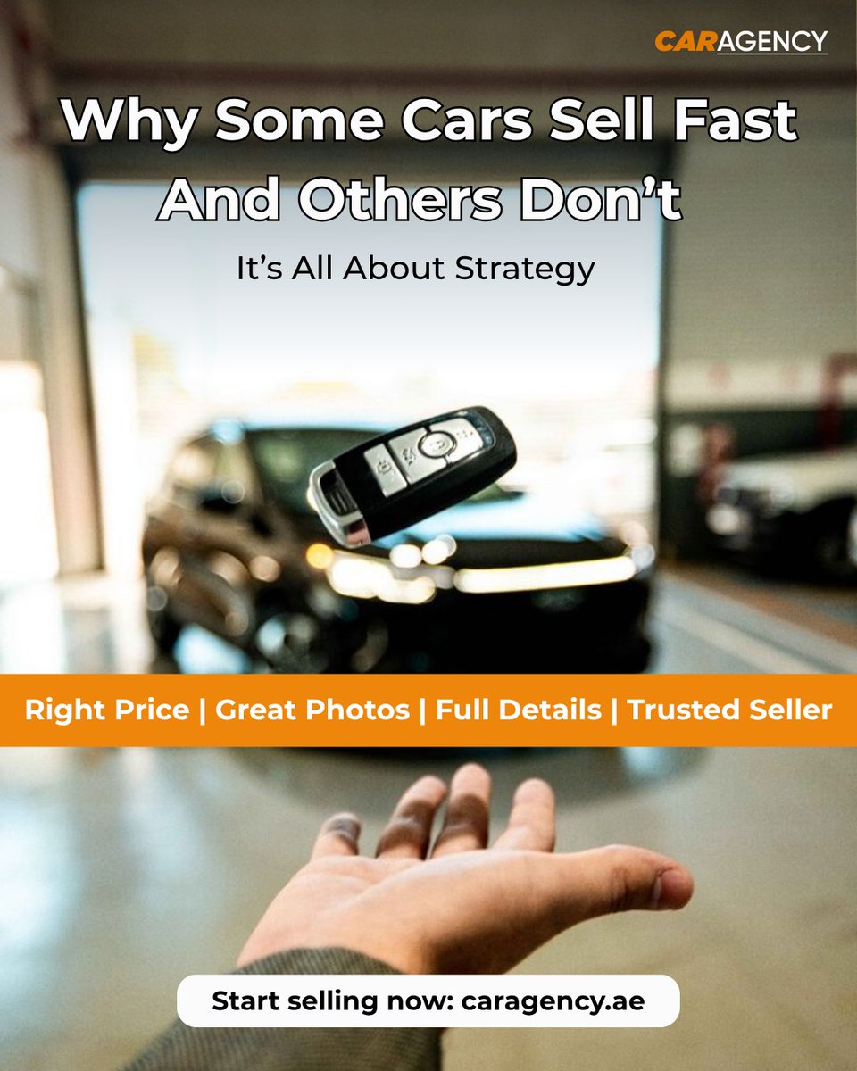 DamianCalomn's tweet photo. Some cars sell fast while others sit for months. The difference is often strategy: competitive pricing, quality photos, complete details, market demand, and a trustworthy seller profile. Build buyer confidence and sell smarter in the UAE. https://t.co/NVsBIaQDzr