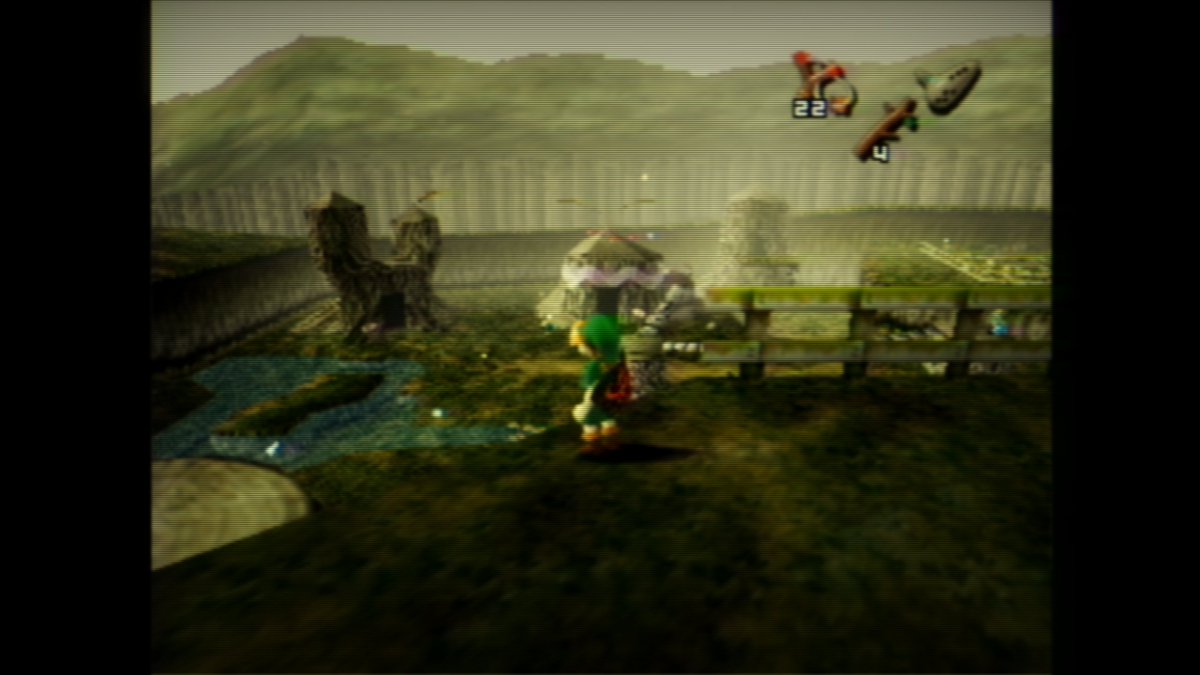 JustSlaythe's tweet photo. Reminder the original Ocarina of Time can not function without CRT blending its visuals or it looks like barf. https://t.co/zZy7fFTxqV