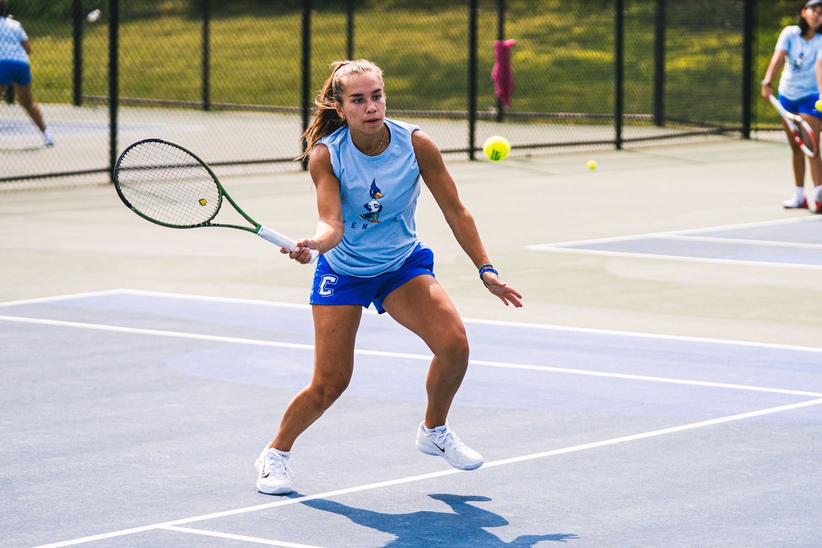 creightonW10S's tweet photo. Singles starting strong! 

Flight 1 Singles
Tran (CU) def. Ferreira (ESU), 6-2, 5-7, 11-9

Flight 2 singles
Minikel (CU) def. Siegfort (USF), 6-1, 5-7, 11-9
Rodrigues Daud (CU) def. Klimova (ESU), 4-6, 6-4, 10-2

Flight  3 Singles
Lewis (CU) def. Vazquez Rioja (MSU), 6-1, 6-2 https://t.co/2Tf7Zi8Xmd
