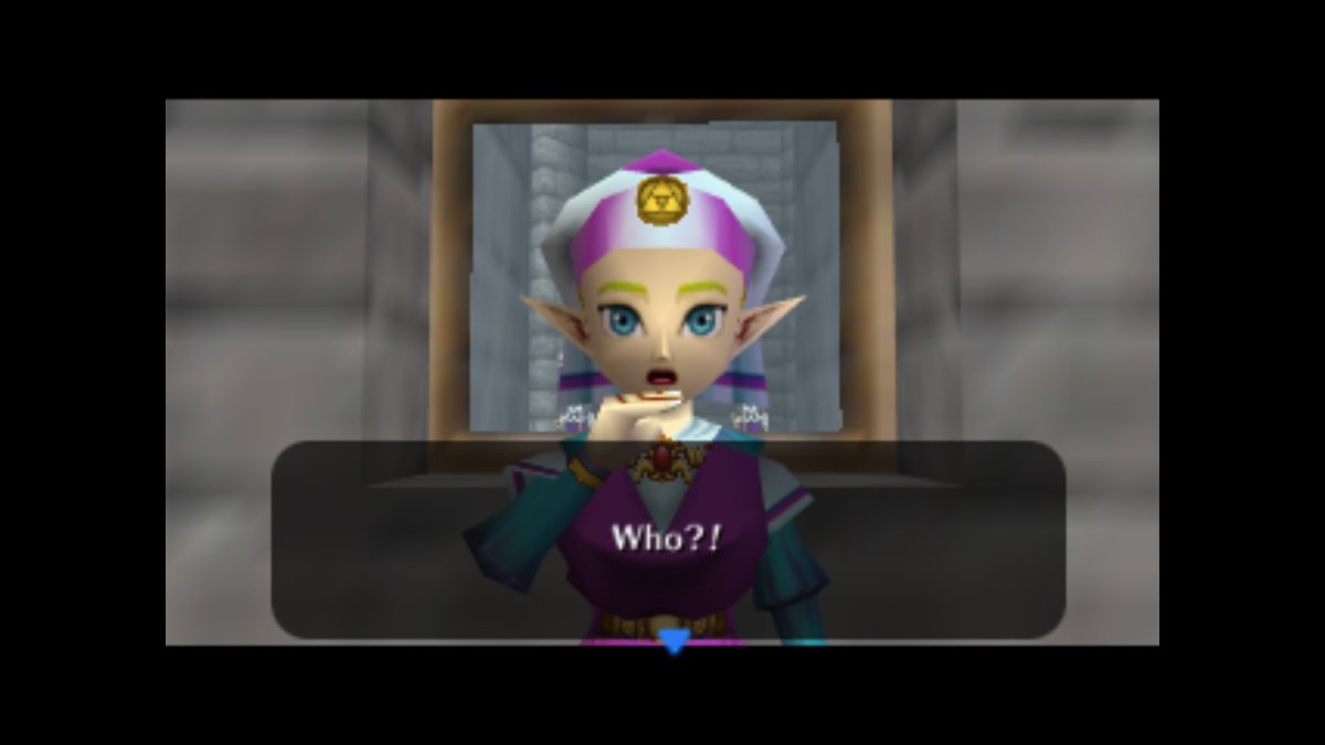 JustSlaythe's tweet photo. Reminder the original Ocarina of Time can not function without CRT blending its visuals or it looks like barf. https://t.co/zZy7fFTxqV