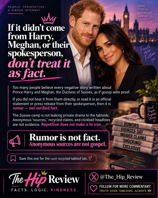 The_Hip_Review's tweet photo. @radar_online #PrinceHarryandMeghan #PrinceHarry #Meghan #MeghanSussex #MeghanMarkle #Sussex #FactsMatter #TheHipReview #CheckTheFacts #TruthOverNoise #MediaLiteracy #CriticalThinking https://t.co/9GXNos0lsf