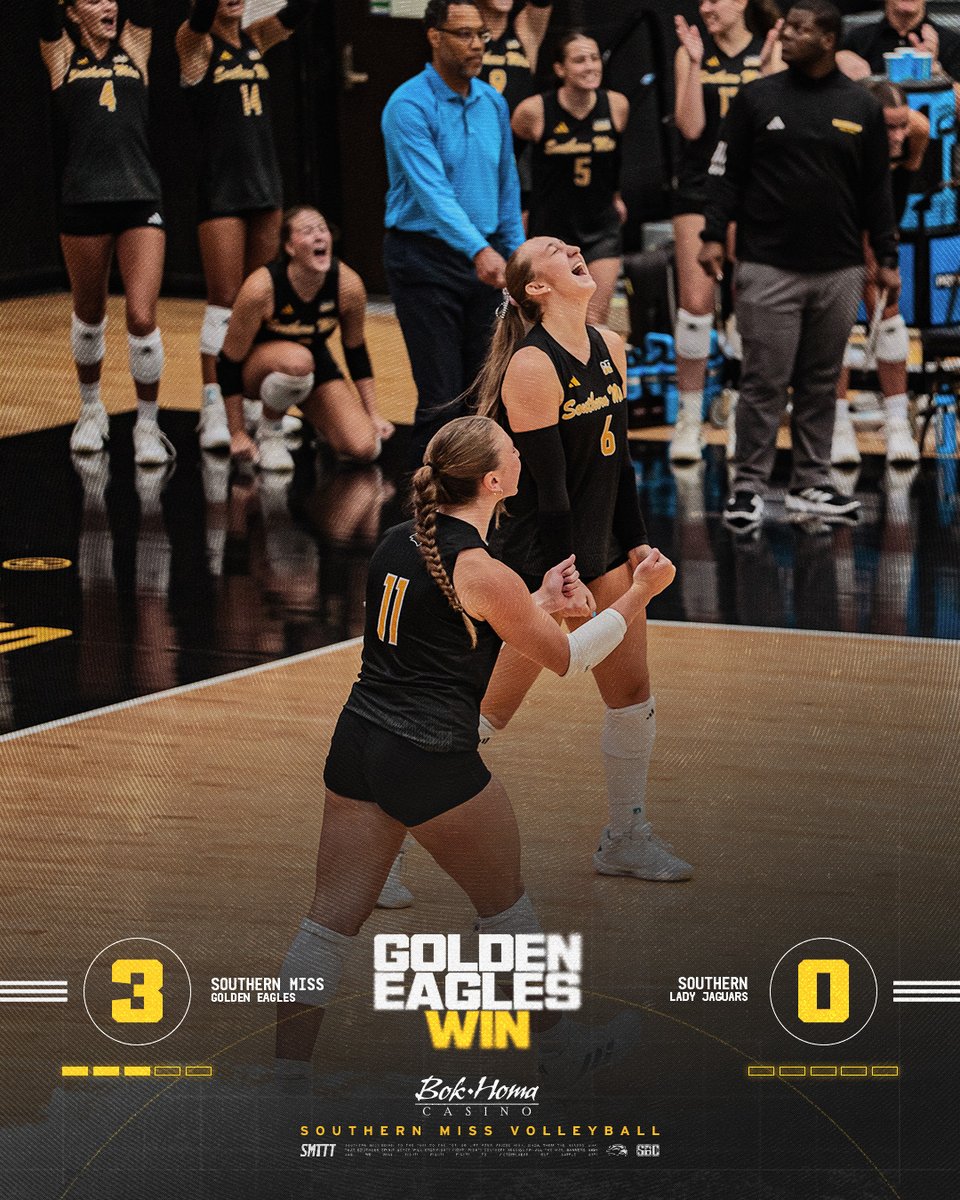 SouthernMissVB's tweet photo. Another home SWEEP!

#SMTTT https://t.co/KRROpirN8L