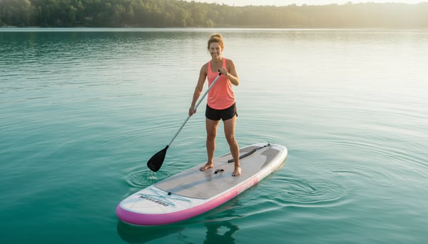 ItsTheInventory's tweet photo. $200 Inflatable Paddle Board with Rolling Backpack & Paddle: The Driftsun 11-foot inflatable SUP includes everything beginners need: board, rolling backpack, and foldable paddle. Extra-wide design for⦠https://t.co/mtvobkDF9I #PaddleBoard #InflatableSUP #StandUpPaddleboarding https://t.co/vD5YGwPgpS