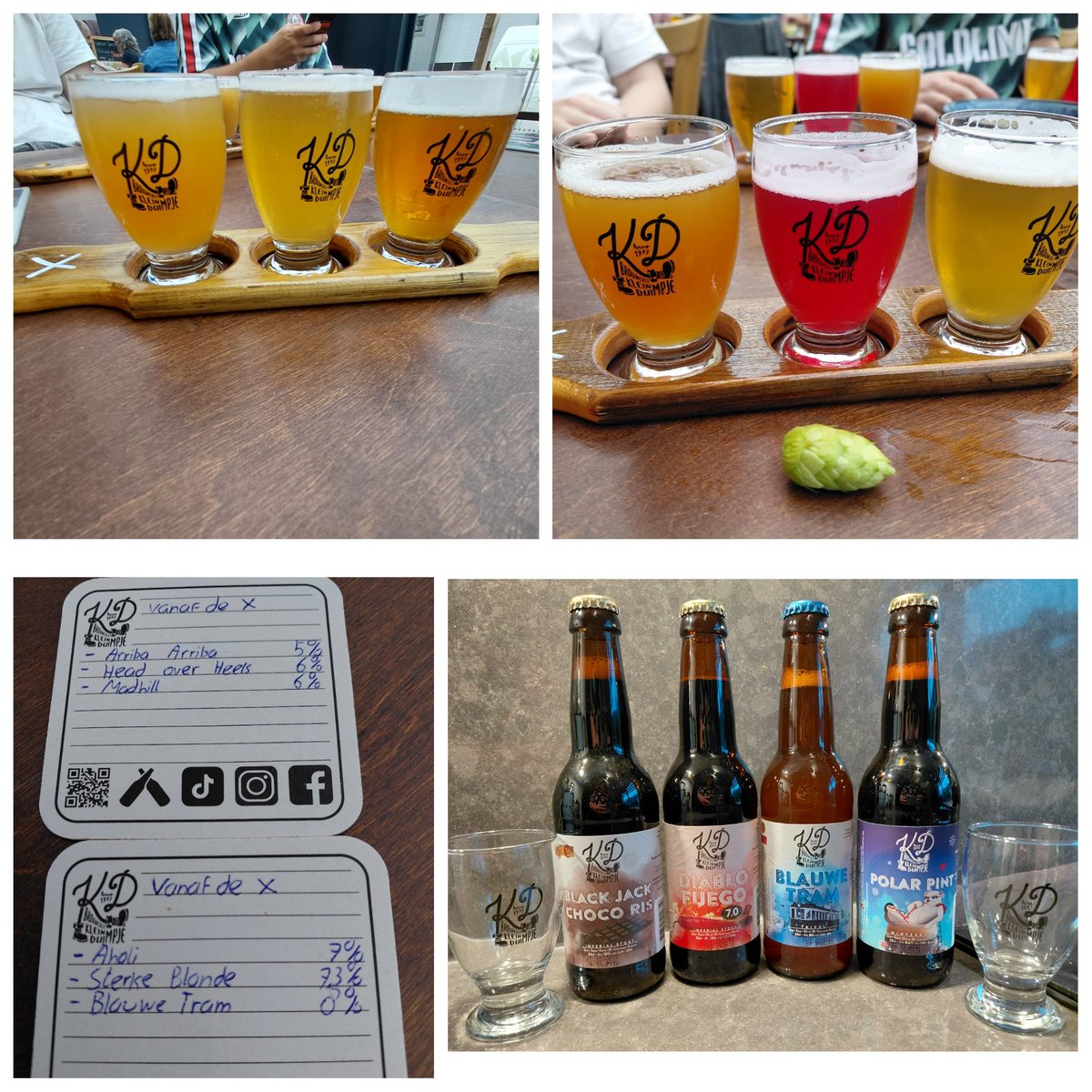 Joeli_77's tweet photo. De verjaardag is al even geleden, maar een gaatje vinden in de gezinsagenda is tegenwoordig een uitdaging. De keuze is uiteindelijk op Klein Duimpje Hillegom gevallen. 
Voelde hem na de 3e al zitten, maar die laatste 3 biertjes zijn ook gelukt. 
#rondleiding #proeverij #brouwerij https://t.co/nJA49qtYv2