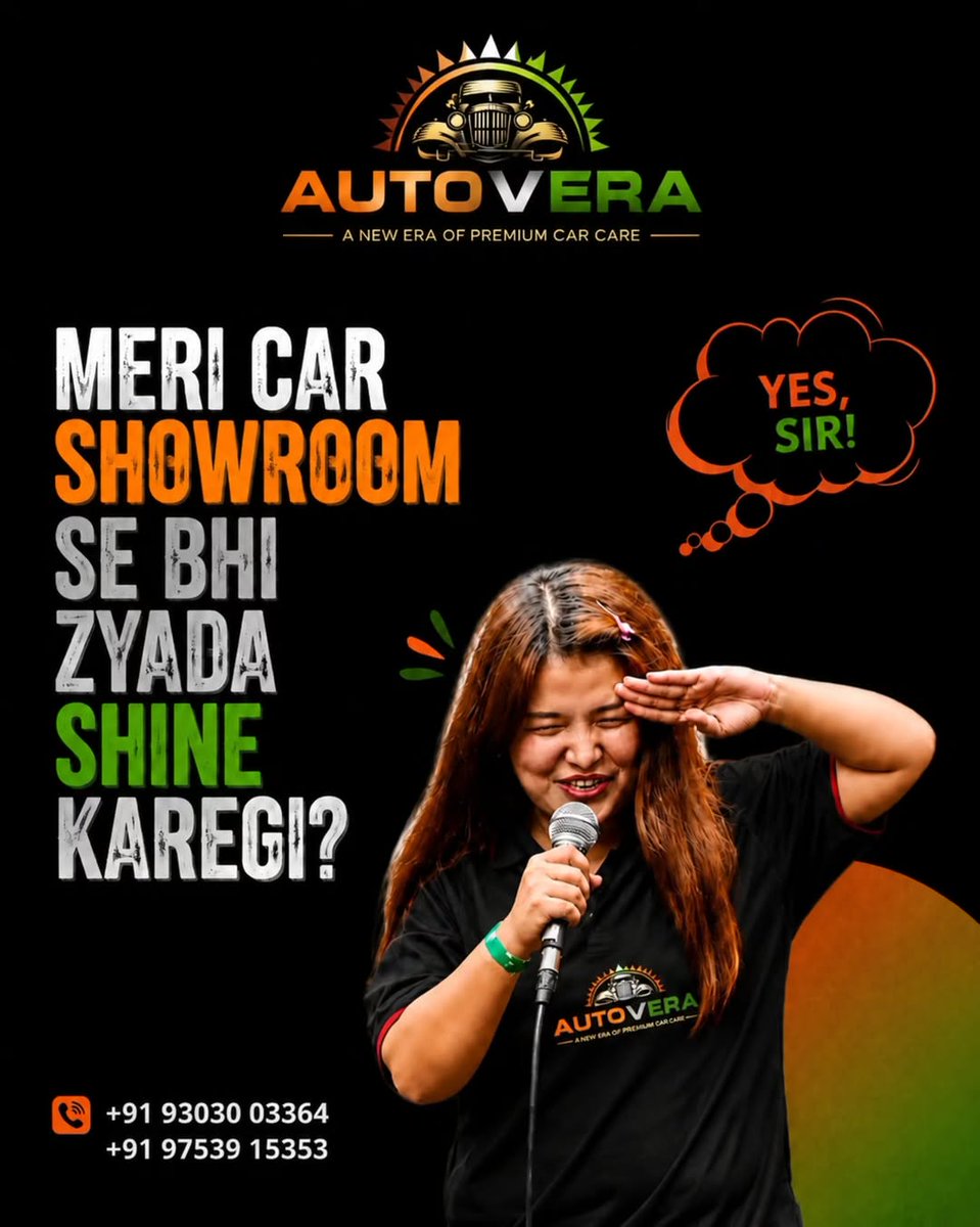ArlyneOverfimo's tweet photo. Showroom se bhi zyada shine? Bilkul. Premium car detailing, interior deep cleaning aur ceramic coating ke saath apni car ko dijiye premium care. Aapki ride aapki personality ka reflection hai. https://t.co/yOloHDCsMm