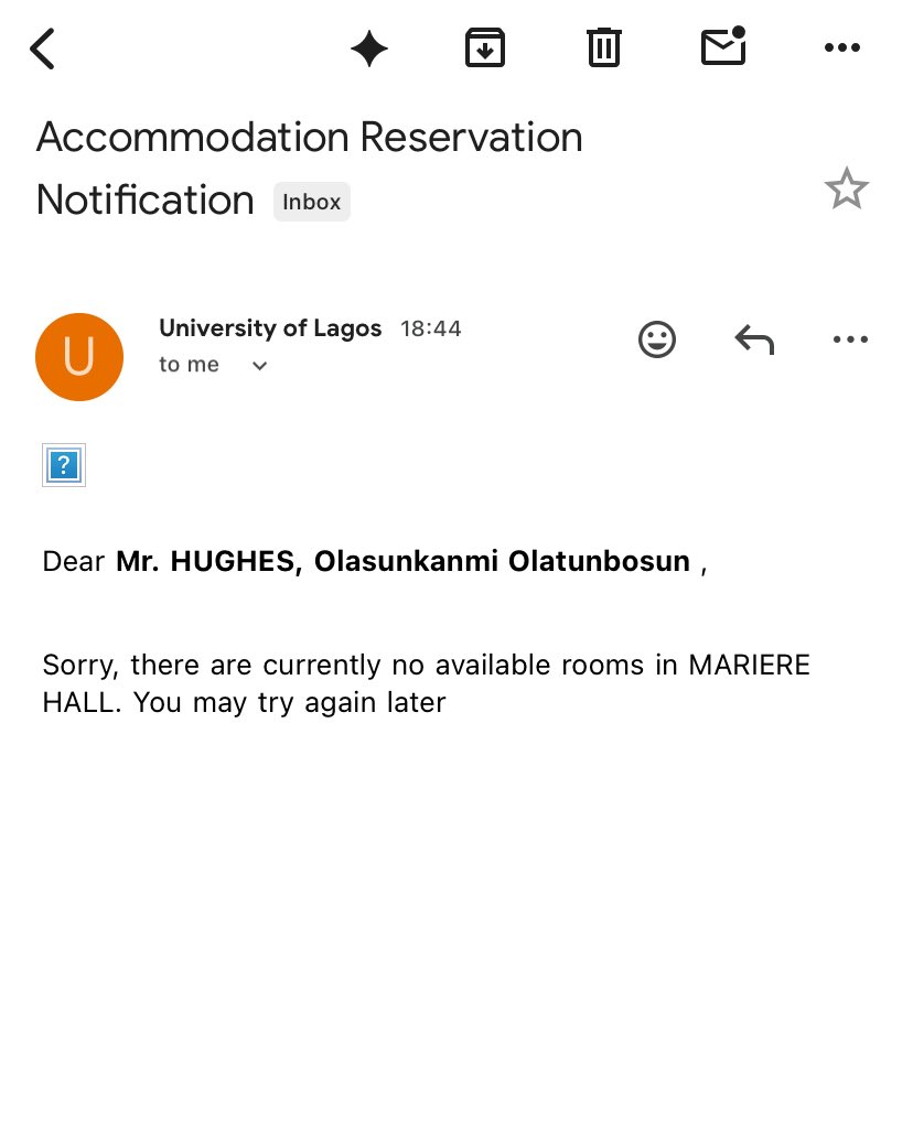_JustHughes's tweet photo. Finally, after all the wahala Unilag has served me my L again. https://t.co/lgxpPrRlEc