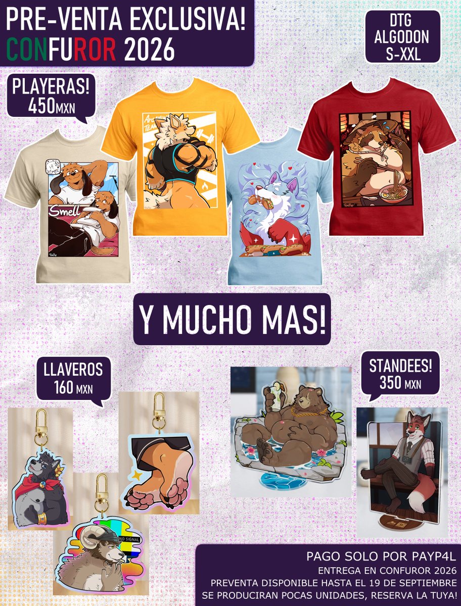 Pache_Riggs's tweet photo. Heyoo! Abrimos preventa con @Meegatsu para entrega en confuror! 
https://t.co/7Tqfq0IuVc
Tenemos playeras, standees y llaveros!
Rellena el siguiente formulario si estas interesado, ahi encontrarás el catálogo~   Solo aceptamos paypal de momento por motivos internacionales.
🦝🦝! https://t.co/hldvkf3C37