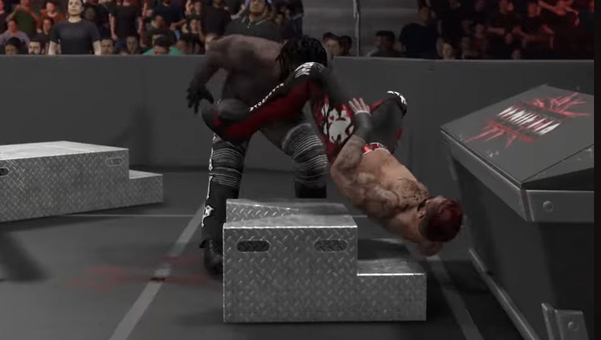 JnwBoss's tweet photo. The Block 1 finals Jay Williams vs Cain Murphy an out and out war to determine who advances on! #CAW #UniverseMode #WWE2K 

Full show here: https://t.co/pF3vCOb4vA https://t.co/BsHqYeX2gc