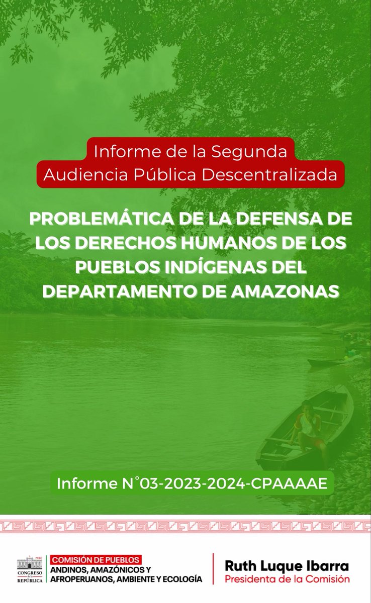 RuthLuqueIbarra's tweet photo. #Condorcanqui: EL ESTADO NO PUEDE LAVARSE LAS MANOS

Las recientes declaraciones de la ministra de la Mujer @MimpPeru sobre Condorcanqui evidencian desconocimiento. Es cierto que el Gobierno Regional de Amazonas tiene responsabilidades, pero sostener que lo ocurrido no es un problema del Ejecutivo ni de los organismos de justicia revela precisamente una de las razones por las que esta situación lleva tantos años sin una respuesta suficiente.

Condorcanqui no es un problema de una institución. Es una deuda del Estado peruano. Quienes hemos visitado esta parte del país, recorrido río Santiago, ingresado a las comunidades, escuchado a mujeres y comunidades awajún y wampis, dialogado con las parteras, sabemos que el tema no se resuelve diciendo: es responsabilidad del gobierno regional. 

En mi anterior periodo fiscalice y contribuí a visibilizar lo que estaba ocurriendo. Me reuní, en su momento con varios ministros para exigir una estrategia de atención integral del Estado. Y ya en el Senado impulsé una comisión especial para hacer seguimiento a esta situación. No fue aprobada.

Estamos hablando de un territorio donde se cruzan violencia sexual contra niñas y adolescentes, VIH, pobreza, barreras enormes para acceder a salud y justicia y el avance de la minería ilegal y otras economías ilícitas. Frente a una realidad así, ¿cómo puede una ministra decir que el problema corresponde a otro?

Pero hay una pregunta política todavía más profunda: ¿por qué el Estado responde de esta manera cuando las víctimas son niñas indígenas?
Todavía resuenan aquellas expresiones de un exministro de Educación que pretendió explicar gravísimos hechos de violencia sexual aludiendo a supuestas “prácticas culturales”. Hoy, nuevamente, escuchamos a una autoridad nacional trasladar la responsabilidad hacia otra instancia del Estado.

Porque la discriminación no aparece solamente en un insulto o en un acto explícitamente racista. También existe discriminación estructural cuando el lugar donde naciste, tu pertenencia indígena y tu situación económica determinan cuánto tiempo tienes que esperar para que el Estado te proteja de verdad. Y eso es lo que debemos cambiar.

¿Por qué después de años de denuncias sigue siendo tan difícil tener presupuesto con nombre propio para Condorcanqui, servicios permanentes de fiscales, atención integral frente al VIH, protección para las víctimas y una estrategia efectiva frente a la minería ilegal? ¿Por qué fue tan difícil incluso aprobar una comisión parlamentaria que hiciera seguimiento específico a esta situación?

No necesitamos que el Gobierno Nacional, el Gobierno Regional y los organismos de justicia se señalen unos a otros. Necesitamos responsabilidades compartidas, presupuesto y resultados.

Si realmente queremos hablar de protección integral de la infancia, Condorcanqui tiene que ser una prioridad. La igualdad también se mide por la urgencia con la que el Estado protege una vida. Y las vidas de las niñas awajún y wampis no valen menos.