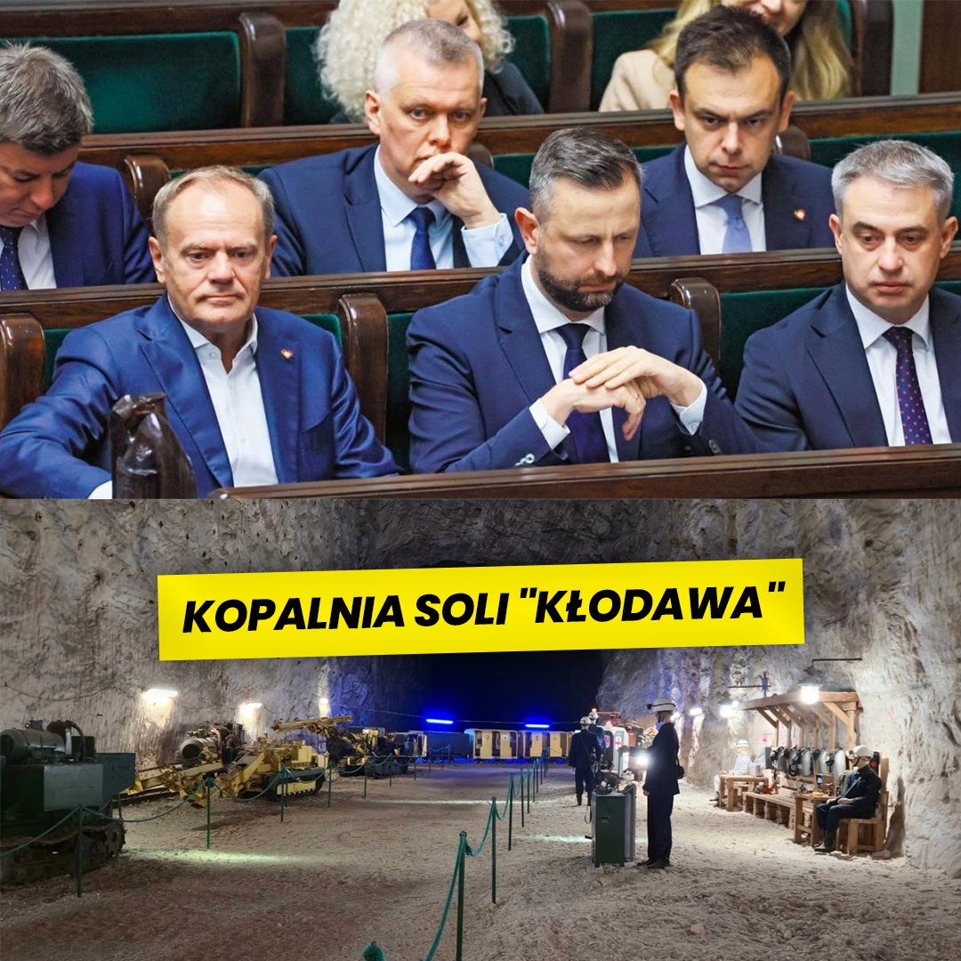 EwaZajaczkowska's tweet photo. Nie do wiary co się dzieje z Kopalnią Soli w Kłodawie❗ Platformerska władza doprowadziła do katastrofy finansowej i teraz chcą składować tam... tony niebezpiecznych odpadów❗ 🤯

Proszę o podawanie dalej, bo to wygląda na celowe niszczenie bardzo ważnego polskiego zakładu!

Mówimy o największej kopalni soli w kraju, która jest jednym z największych pracodawców w regionie, słynie z wydobywania jednej z najczystszych na świecie soli, a w dodatku stanowi popularne miejsce dla turystów. Mimo to władze kopalni wpadły na "genialny" pomysł, by rocznie składować tam docelowo nawet 150 tysięcy ton niebezpiecznych odpadów, np. rtęć, ołów, czy azbest. To są ogromne ilości, ale prezes kopalni twierdzi, że nie stanowiłoby to żadnego zagrożenia i problemu dla wydobycia 🙃 Przecież to jest jakiś ponury żart.

Jak to tłumaczą władze kopalni? Ano tak, że muszą poprawić sytuację finansową państwowej spółki. Nie mówią tylko, że jeszcze w 2023 roku zysk netto wynosił ponad 29 milionów złotych, a po zmianie władzy mamy w 2025 roku STRATĘ ponad 25 milionów! Platformerska banda doprowadziła do katastrofy finansowej i teraz kombinują. Burmistrz Kłodawy obawia się, że do miasta będą zwożone odpady także z innych państw, w tym z Niemiec. O to chodzi?

Na pomysł zrobienia giga śmietniku w takim miejscu mógł wpaść tylko idiota, albo sabotażysta, bo to jest działanie na szkodę kopalni. W oczywisty sposób zagrażałoby to bezpieczeństwu pracowników i mieszkańców oraz uderzałoby w renomę wydobywanej soli. Cała ta sprawa wzbudziła ogromne emocje i sprzeciw lokalnej społeczności.

Presja społeczna była na tyle duża, że dosłownie kilka godzin temu władze kopalni ogłosiły, że "poważnie traktują zasygnalizowany niepokój społeczny" i zwrócą się do Państwowego Instytutu Geologicznego - Państwowego Instytutu Badawczego i Akademii Górniczo-Hutniczej w Krakowie o przeprowadzenie niezależnej zewnętrznej oceny naukowej projektu.

Nie wyobrażam sobie, by opinia tych instytucji była tutaj inna niż negatywna. Zamierzam monitorować tę sprawę, bo albo mamy do czynienia z wybitnie głupim i szkodliwym pomysłem, albo z próbą celowego "uwalenia" bardzo ważnego dla regionu, polskiego zakładu. 🇵🇱