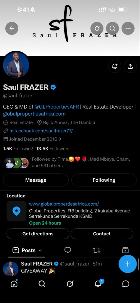 ndey_king's tweet photo. The latest project is Sanyang Kachumeh Gardens,and with D100,000 off for the first 10 buyers, 

Actually followed way back on all your accs including Facebook too

@fieryakintaada @BigBesso @lakabarrow @IdaNjameh @adebayorbojang https://t.co/S0HGVdQnk7