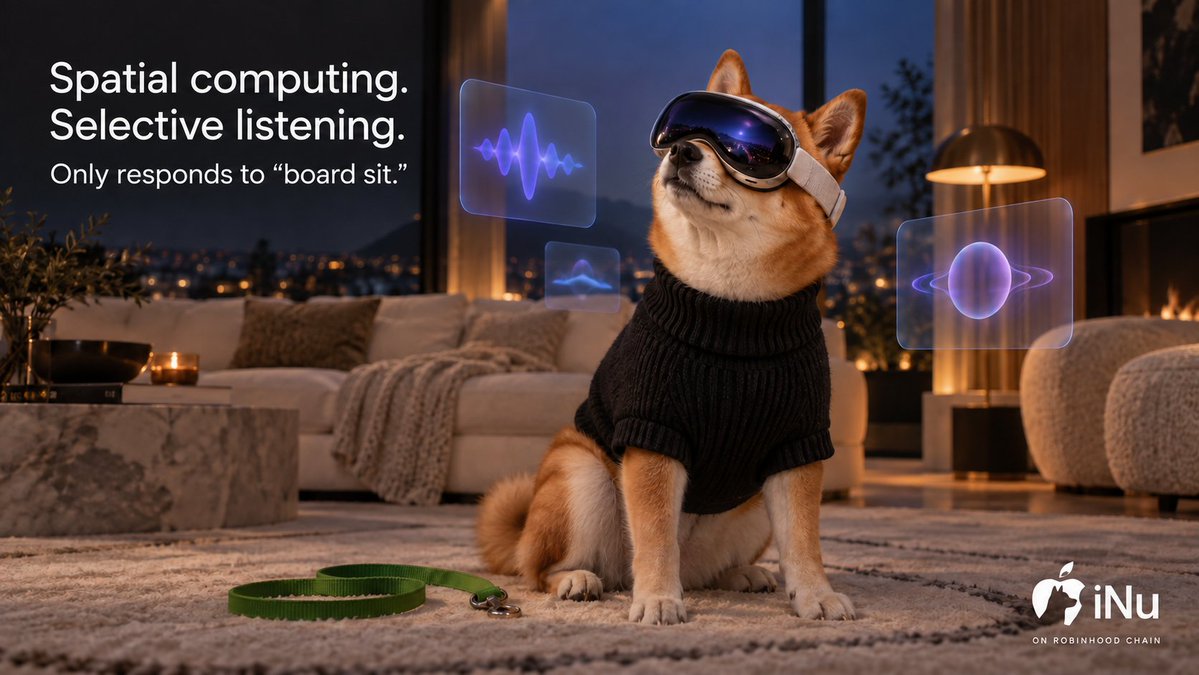 iNuApple's tweet photo. Spacial computing. Selective listening. 

Only responds to “board sit.”

iNu. https://t.co/u0MzoEcj70