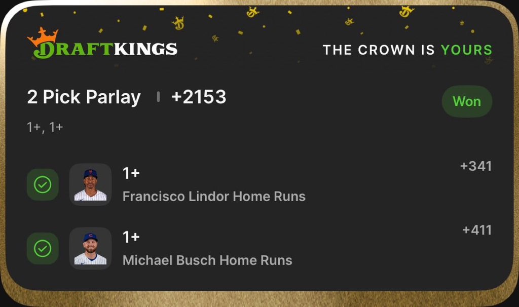 jade_mitchell00's tweet photo. 2/2 Been a minute since I got a 2 leg HR 💰💰💰 but I woke up with a feeling on these 2 #pause 
#Draftkings #Gambling𝕏 https://t.co/Lvcq8kj6HS
