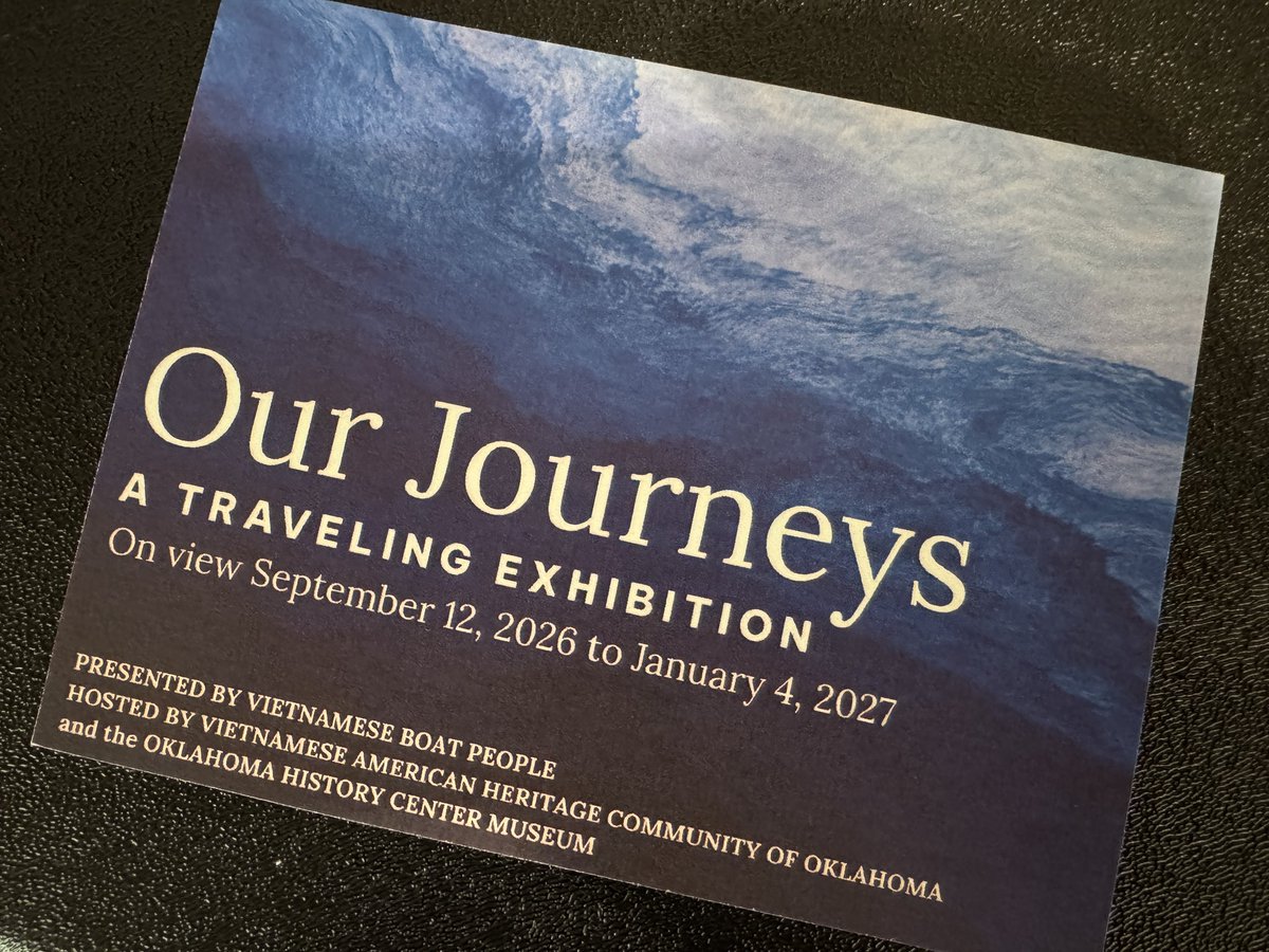 davidfholt's tweet photo. Our OKC Vietnamese community is not just part of our city, it is now officially part of our history!  

Through the end of the year at the Oklahoma History Center, you can visit “Our Journeys,” a special exhibit telling the story of the Vietnamese community in America and OKC.  We cut the ribbon on the exhibit today.