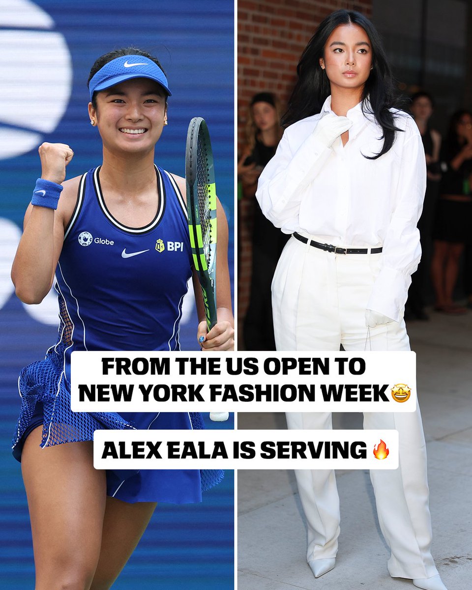 espnW's tweet photo. Alex Eala understood the assignment at NYFW 🙌 https://t.co/gYeeec9rwY