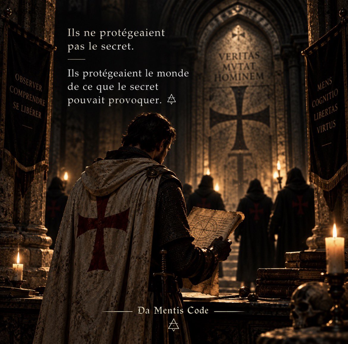 damentiscode's tweet photo. Ils ne protégeaient pas le secret.

Ils protégeaient le monde de ce que le secret pouvait provoquer. 

— 𝔇𝔞 𝔐𝔢𝔫𝔱𝔦𝔰 ℭ𝔬𝔡𝔢

#DaMentisCode https://t.co/0VnRYSGPO8
