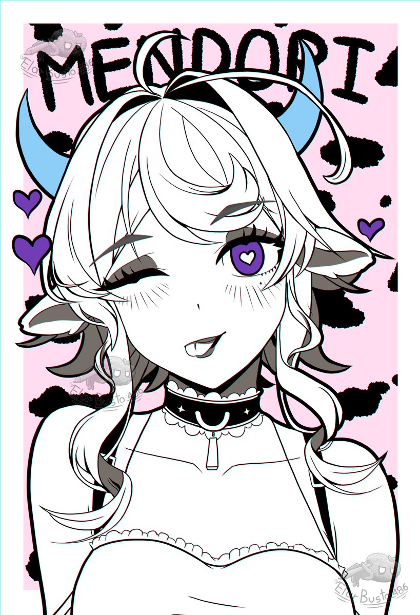Elar_busto486's tweet photo. Un dibujo de la chambeadora proyectada @MendoriVT 🐄💜

#art #Vtuber #Mendoriart #Icon https://t.co/EBb8j2UgNx