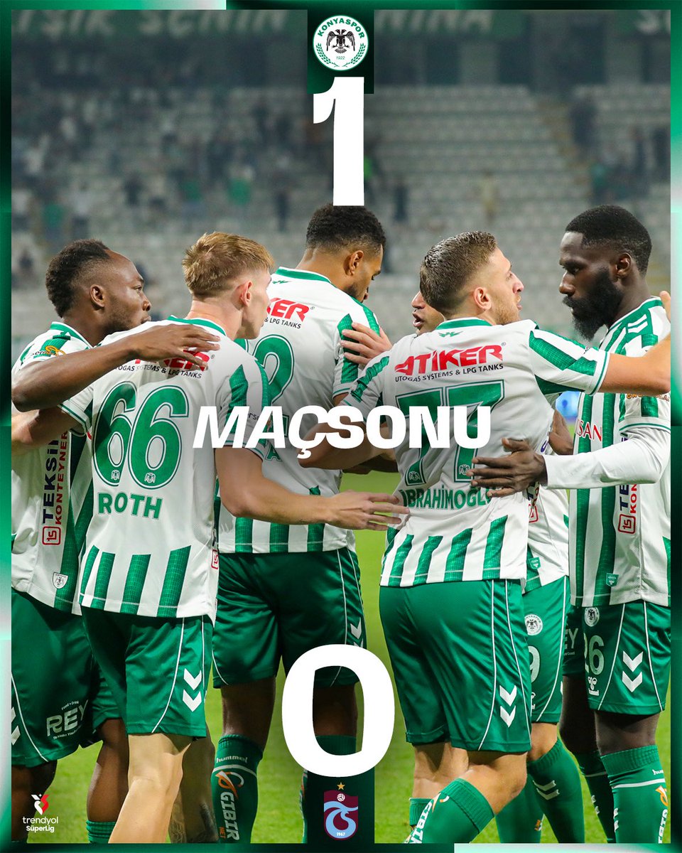 konyaspor's tweet photo. Evimizde 3 puan bizim. 😎💪 #KNYvTS https://t.co/3Cek2yoyrZ