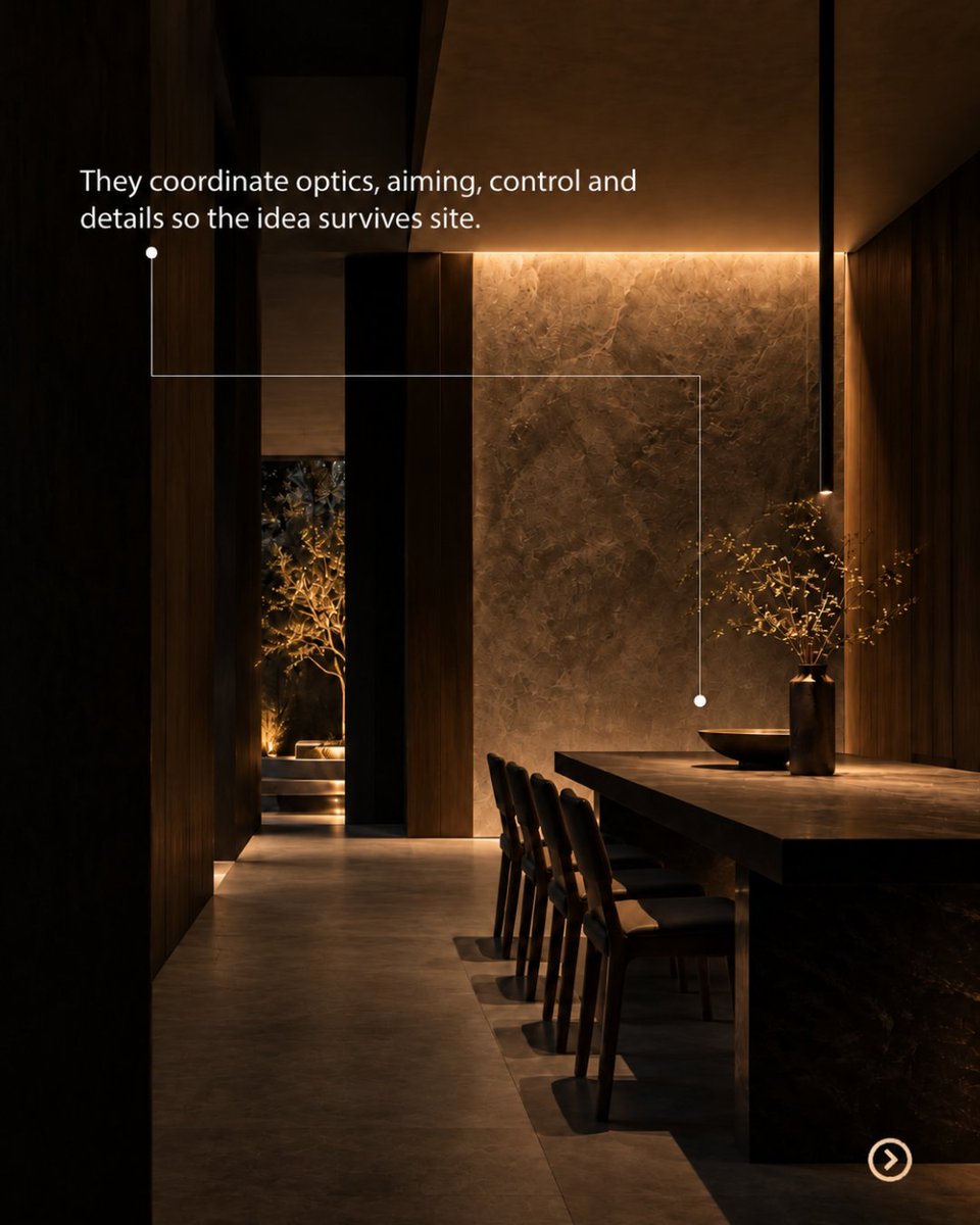 lightcoalya's tweet photo. You see the finished space.

What you don’t see are the decisions behind it.

What stays quiet.
What your eye finds first.

#Alya #LightingDesigners #LightingProfessionals #ArchitecturalLighting #LightingIndustry #LightingTechnology #DesignProfessionals #FutureOfLighting https://t.co/MTqlj3XxAS