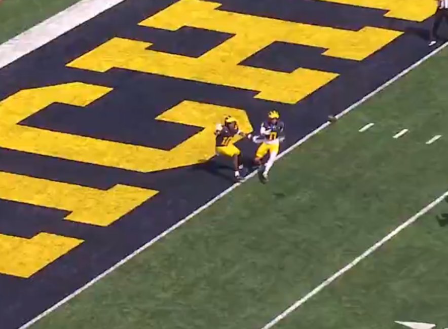 yourfeedback1st's tweet photo. Is this not a touchback in college too? I'm the endzone and was the first to touch it. 
@footballzebras https://t.co/OouBXjXWJy