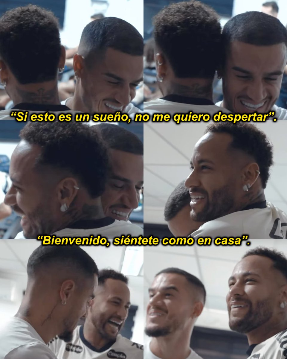 InvictosSomos's tweet photo. Ufff, qué MOMENTAZO. El hermoso recibimiento de Neymar Júnior a Philippe Coutinho en Santos. El 10 sabe que Cou viene de vivir momentos muy complicados en Vasco da Gama, así que hará todo lo posible para que su amigo vuelva a recuperar la sonrisa dentro de la cancha. 

Se conocen desde que eran niños. Jugaron juntos cuando eran juveniles. Compartieron durante muchos años en la Selección absoluta de Brasil. Y ahora, en el tramo final de sus carreras, serán compañeros a nivel clubes. Los distintos de la generación 1992 otra vez serán socios. 

EL CÍRCULO SE COMPLETÓ.