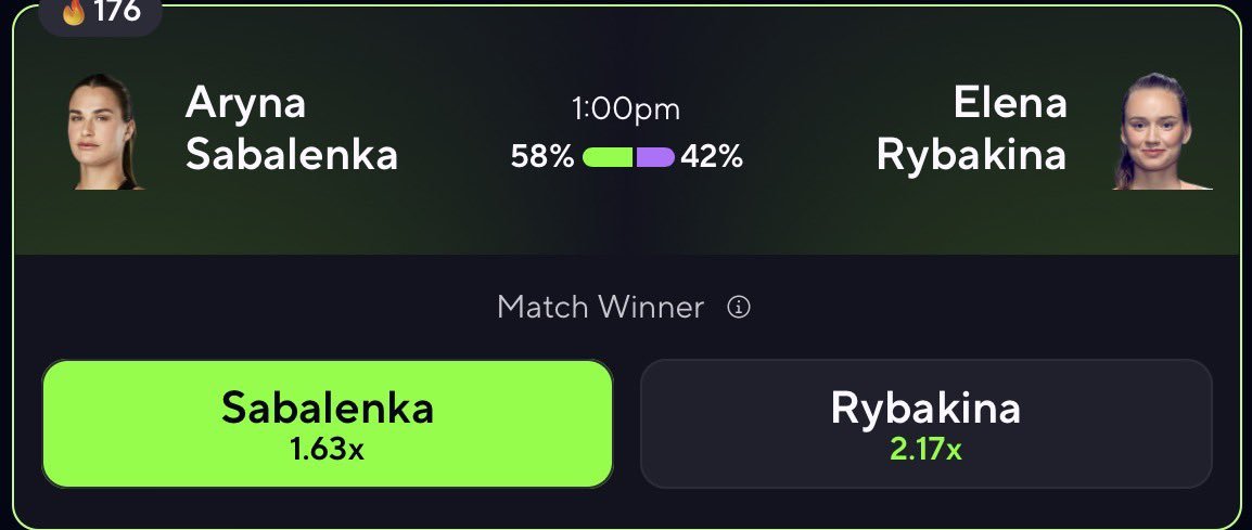 Justinpicks1's tweet photo. 🎾 US OPEN FINALS POTD 🎾

🏆 ARYNA SABALENKA IS LOCKED IN. 🔒🔥

She played out of her mind vs. Pegula and has the edge heading into the final. She’s also beaten Elena in their last 2 meetings on this surface. 👀

📈 POTD RECORD: 15-4 ✅

❤️ IF YOU’RE TAILING!

@Playbook https://t.co/Q9xjxuQd4t