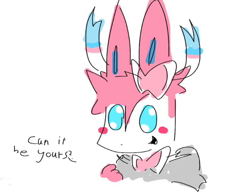 Woahser42's tweet photo. sylveon and umbreon slop ❤️ https://t.co/YyINn9dWyP