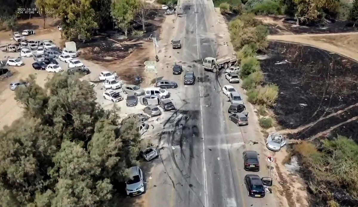 TrumpGirlLove's tweet photo. OCTOBER 7 WAS NOT “RESISTANCE.” IT WAS A MASSACRE.

Hamas murdered families in their homes.

They burned people alive.

They raped women and dragged hostages into Gaza.

That is the ideology.

Not a slogan. Not a “context” footnote.

It has no place in the United States.

Nova festival road / festival site after the October 7, Nova festival.​​​​​​​​​​​​​​​​​​​​​​​​​​​​

Photo: Reuters / ABC News
