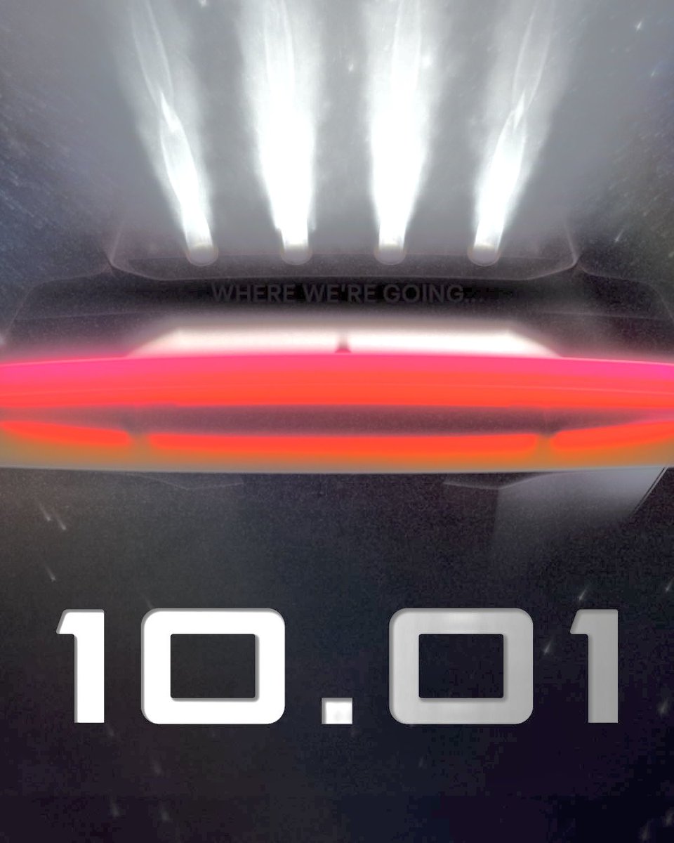 TeslaNewswire's tweet photo. Tesla’s event poster announcing the new Roadster shows:

✅ The “Where we’re going” message hidden
✅ 4 lights highlighting the patented revolutionary aerodynamic system with 4 fans and a deployable skirt (see comments) https://t.co/G96t6GOqyT