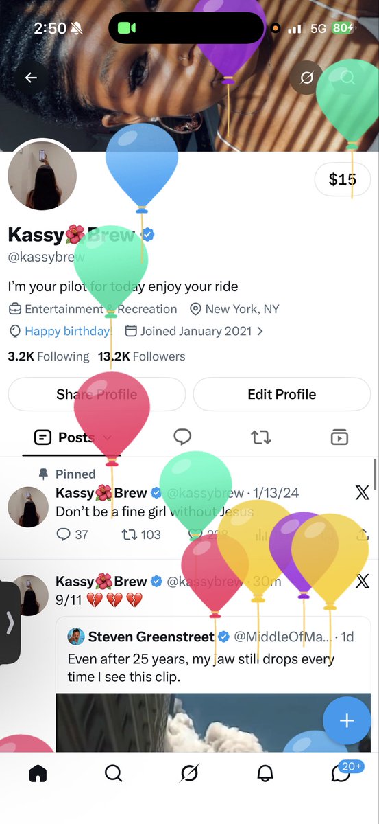 kassybrew's tweet photo. I got balloons today… must be my birthday 🤭🎈🎂 https://t.co/2PnfKZ70Pq