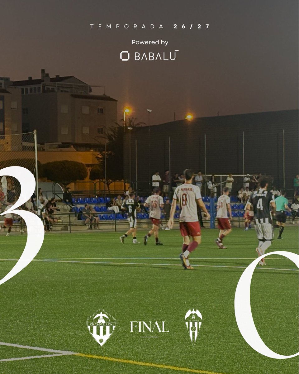 CD_Alcoyano's tweet photo. ⌚️ 90’ | Final del partido en el Gaeta Huguet 

Castellón B 3️⃣ - 0️⃣ CD Alcoyano 

#ElAlcoyanoSomosTodos | #CastellonBAlcoyano https://t.co/LfTRRyePQB