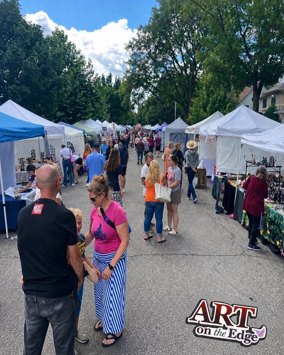 theEdgeMagazine's tweet photo. A memory from Art on the Edge. Come see us Saturday, September 19th, at Father Hennepin Bluff Park in Minneapolis, across from the Stone Arch Bridge. #ArtOnTheEdge https://t.co/uii3mM1lBy