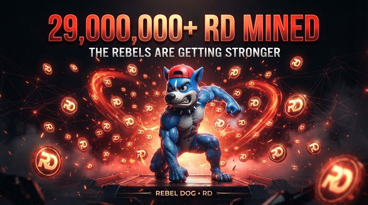 RebeldogRD's tweet photo. 🔥 29,000,000+ RD MINED! 🔥

The Rebels are getting stronger. 🐺⚡
More than 29 MILLION RD have already been mined by the community!

This is only the beginning.
⛏️ Keep mining.
🚀 Keep building.
🐺 Stay Rebel.

🎯 Start Mining RD:
https://t.co/fiQOjzkRKx

📢 Join the Rebels:
https://t.co/oVm6CbjQg4

The next milestone is coming… 👀🔥