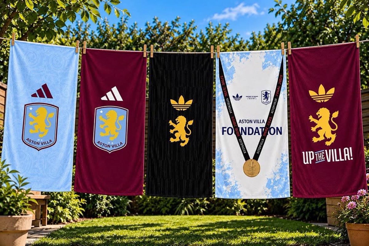 AVFCTheReligion's tweet photo. ASTON VILLA TOWEL GIVEAWAY 🚨

Fancy winning an Aston Villa towel? 👀⚽️

We’ve teamed up with Smiggy Prints to give ONE lucky fan their very own towel! 🏖️🔥

To enter:

➡️ Follow @SmiggyPrints &amp; AVFC Religion
🔄 RT This
👥 Tag a fellow Villan below! https://t.co/GS7wB1koVa