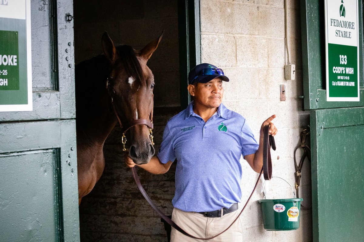 FedamoreStable's tweet photo. Around the barn at Keeneland September Book 1. 🐴 

Come see us in Barn 11. 👋 https://t.co/OVXjXiLcTF