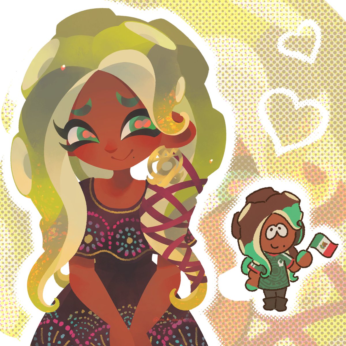 sea_in_spanish's tweet photo. marina is mexican 100% real no clickbait #splatoon https://t.co/it5MAZsoQu