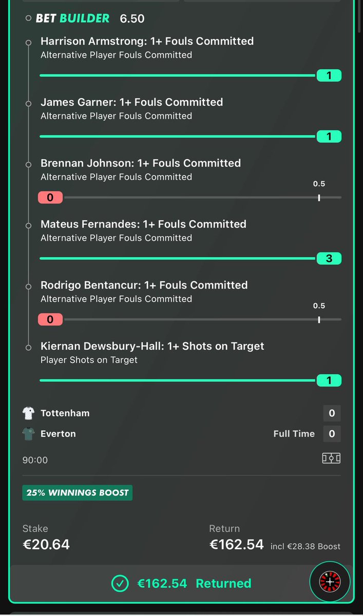 BoomSmashTips's tweet photo. Another Betbuilder Banker 🤑🤑💥💥 https://t.co/Iq2eCNN2eu