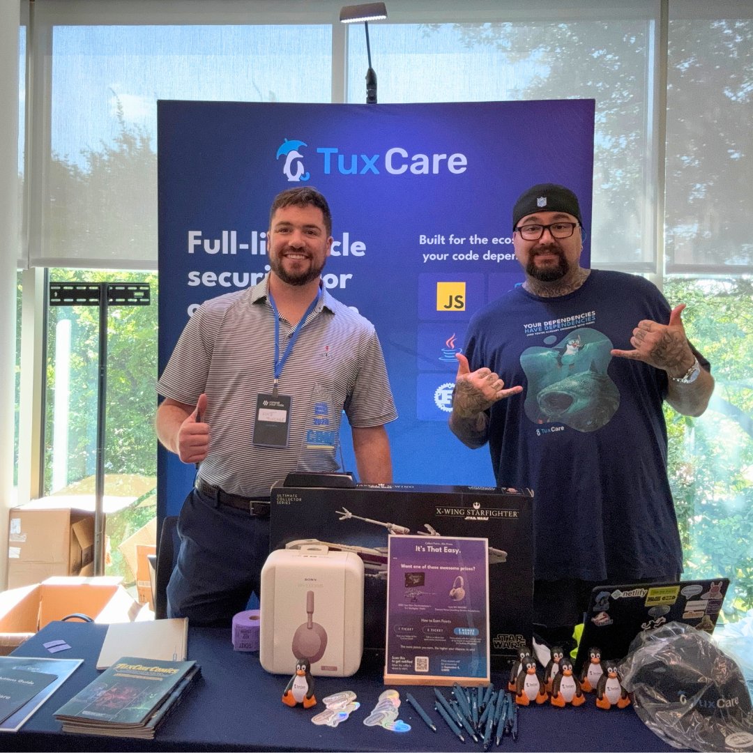TuxCare_'s tweet photo. Commit Your Code 2026 ✅

We had a great time in Texas connecting with devs and being part of the community at this year’s event.

A big thank you to the #CYC26 team for putting together another fantastic event!

See where we're headed next:
https://t.co/V95X4EgzTE https://t.co/bNx5yjGdhT
