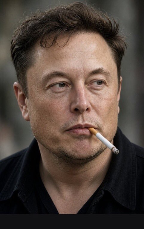 ElonMuskq13d's tweet photo. Be honest 👀 Does smoking make a man less attractive? https://t.co/eD9tXq3oac