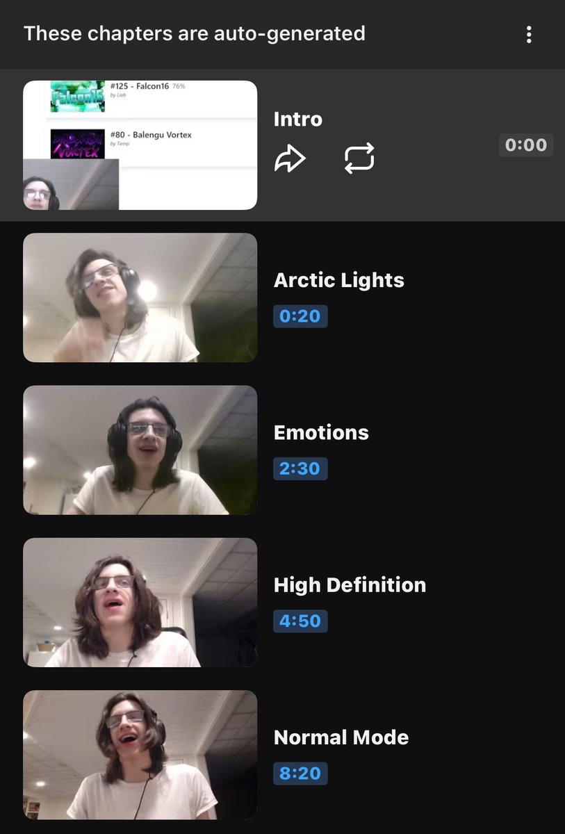 swaggga__'s tweet photo. my favourite genre of npesta videos are the ones with auto-generated chapters that make zero sense ooc https://t.co/l20px4CPG4
