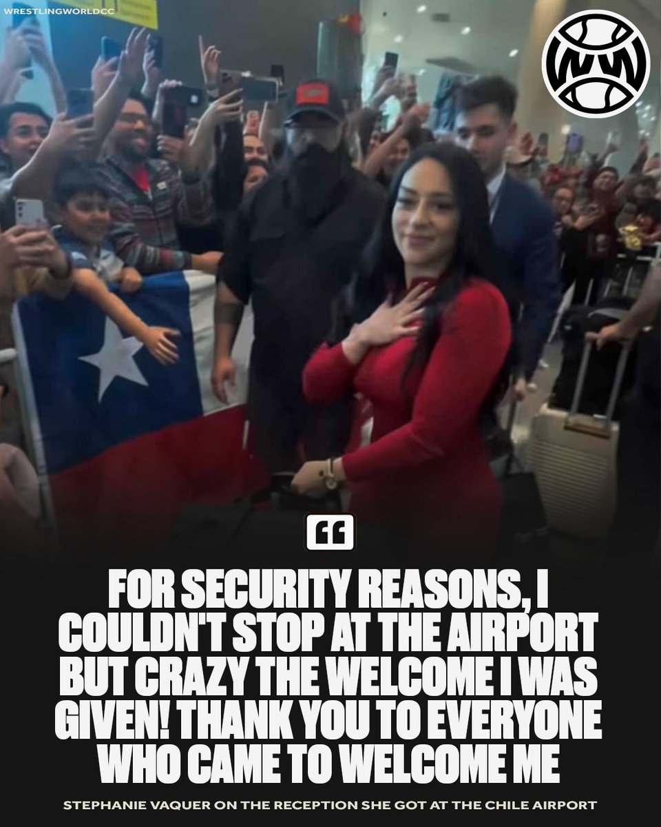 WrestlingWCC's tweet photo. Stephanie Vaquer got a hero’s welcome when she arrived back home in Chile 🇨🇱🙌 https://t.co/thcVsZFs2m