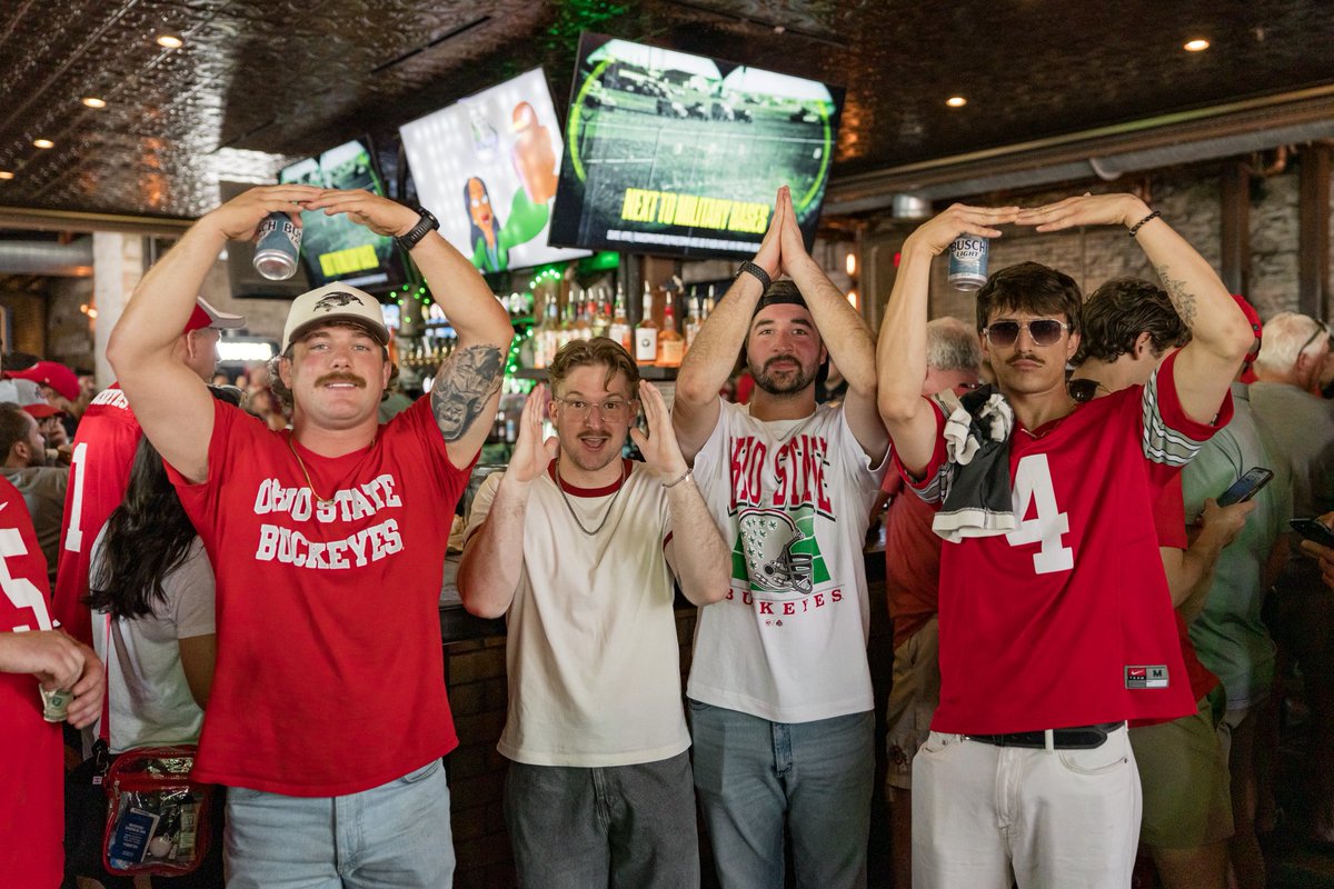 OhioStAthletics's tweet photo. From Columbus to Austin, Buckeye Nation doesn’t let up 🌰 https://t.co/ZTzayi76Oj